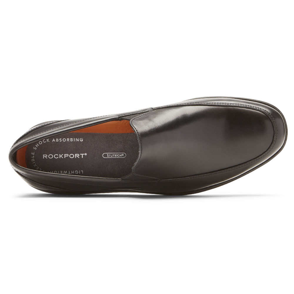 Rockport Loafers For Mens Black - Garett Venetian - RZ4163297